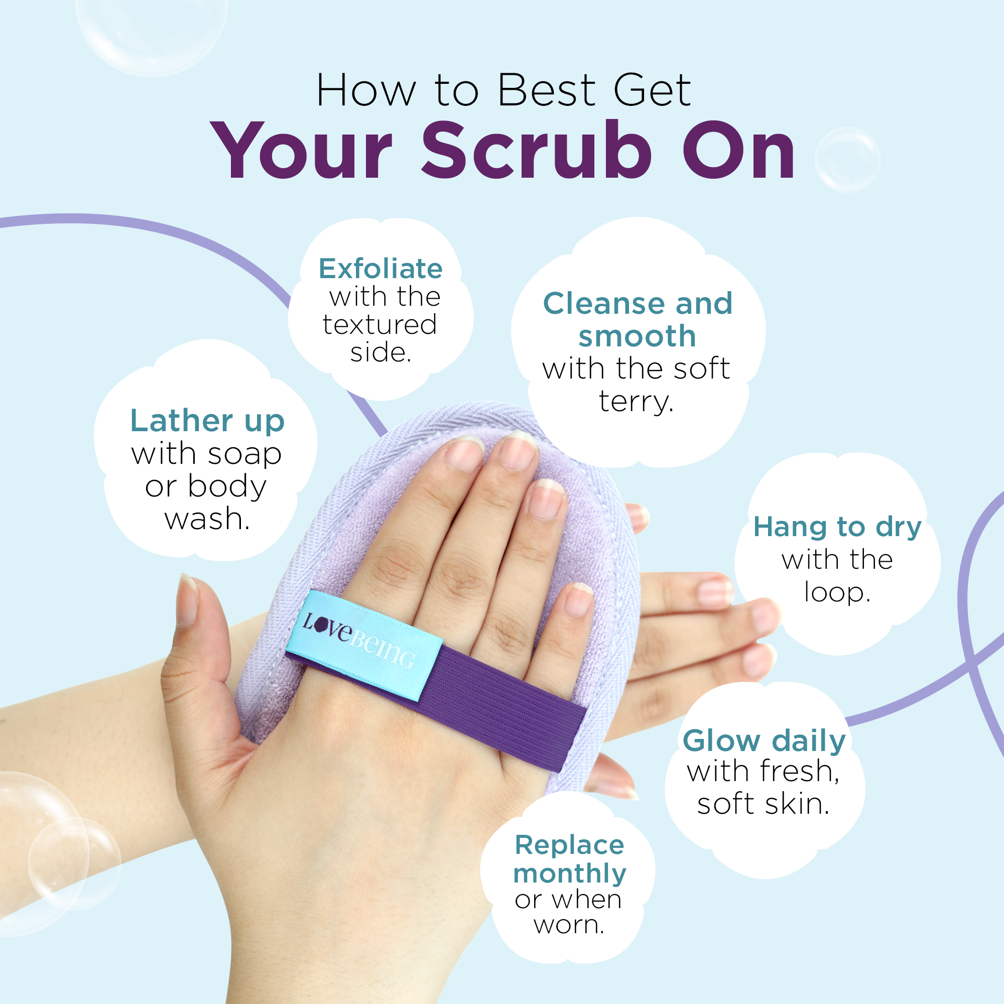 Exfoliating Body Scrubbers